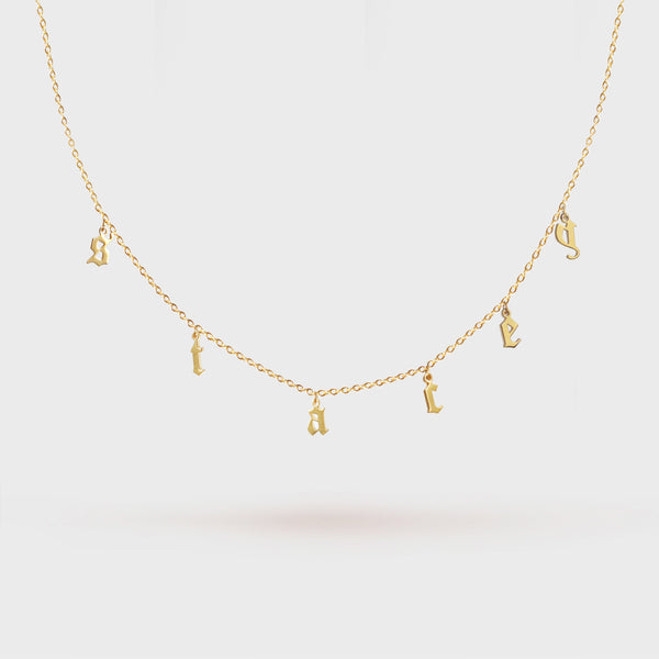 The Hanging Name Necklace - Sunecklace™